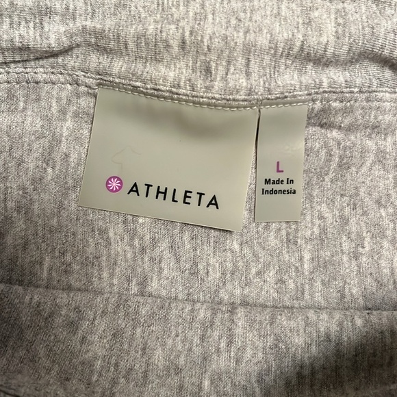 ATHLETA grey jers maxi skirt with side tie details - Picture 3 of 4